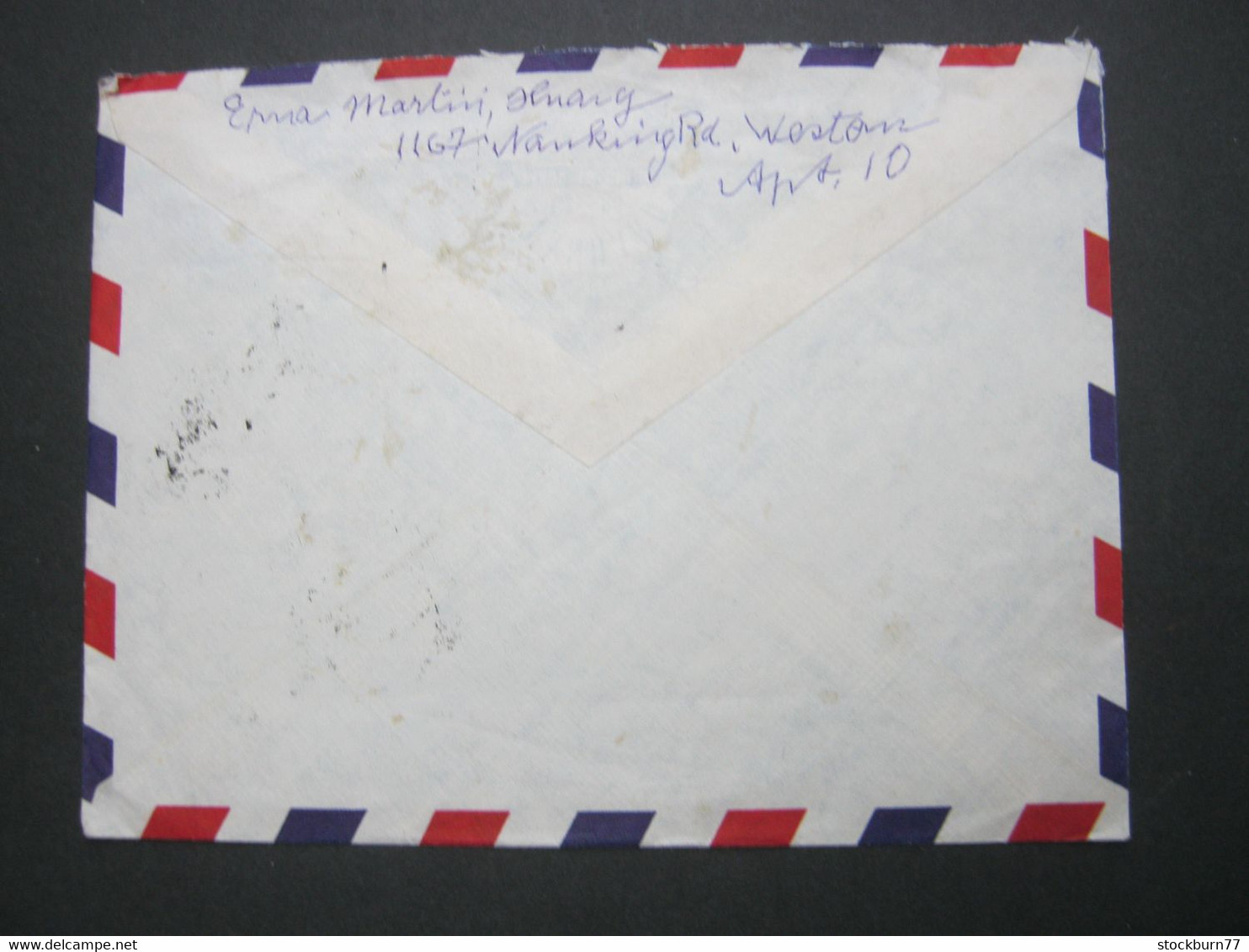 1974 , 52 F. Auf Luftpostbrief Nach Deutschland - Lettres & Documents
