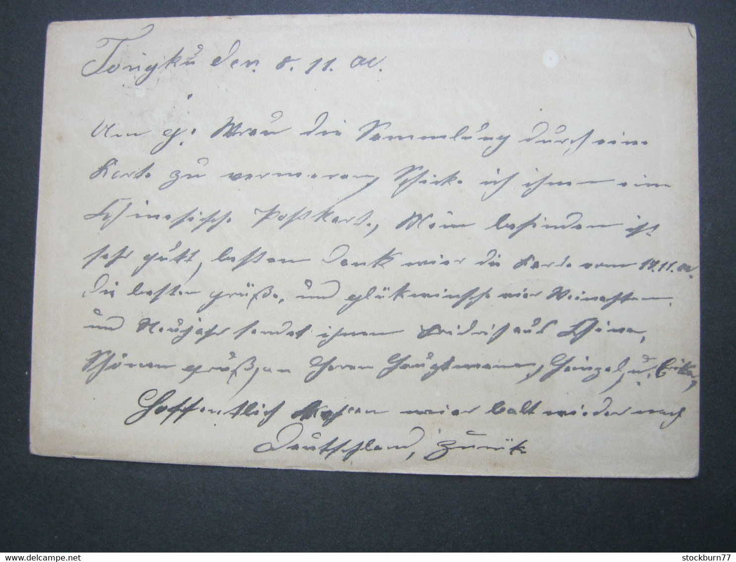 1900 , Boxeraufstand , 1 S. Ganzsache  Nach Deutschland Verschickt - Brieven En Documenten