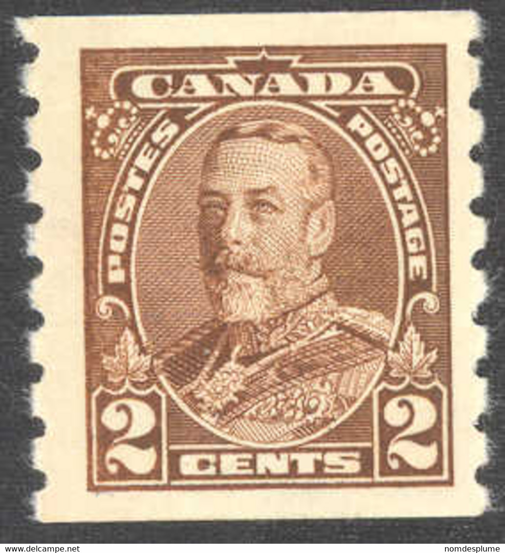 1431) Canada 229 George V Coil Mint 1935 - Rollo De Sellos
