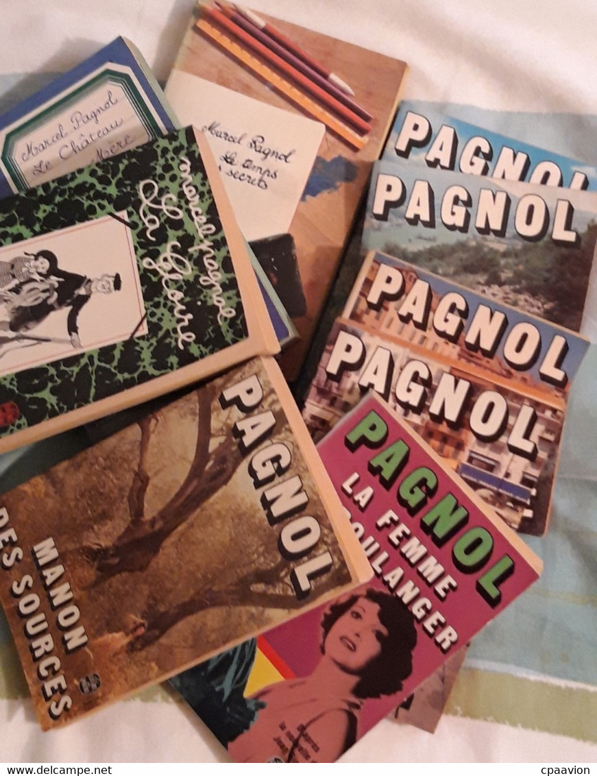 9 LIVRES DE MARCEL PAGNOL EN EDITION DE POCHE - Lots De Plusieurs Livres