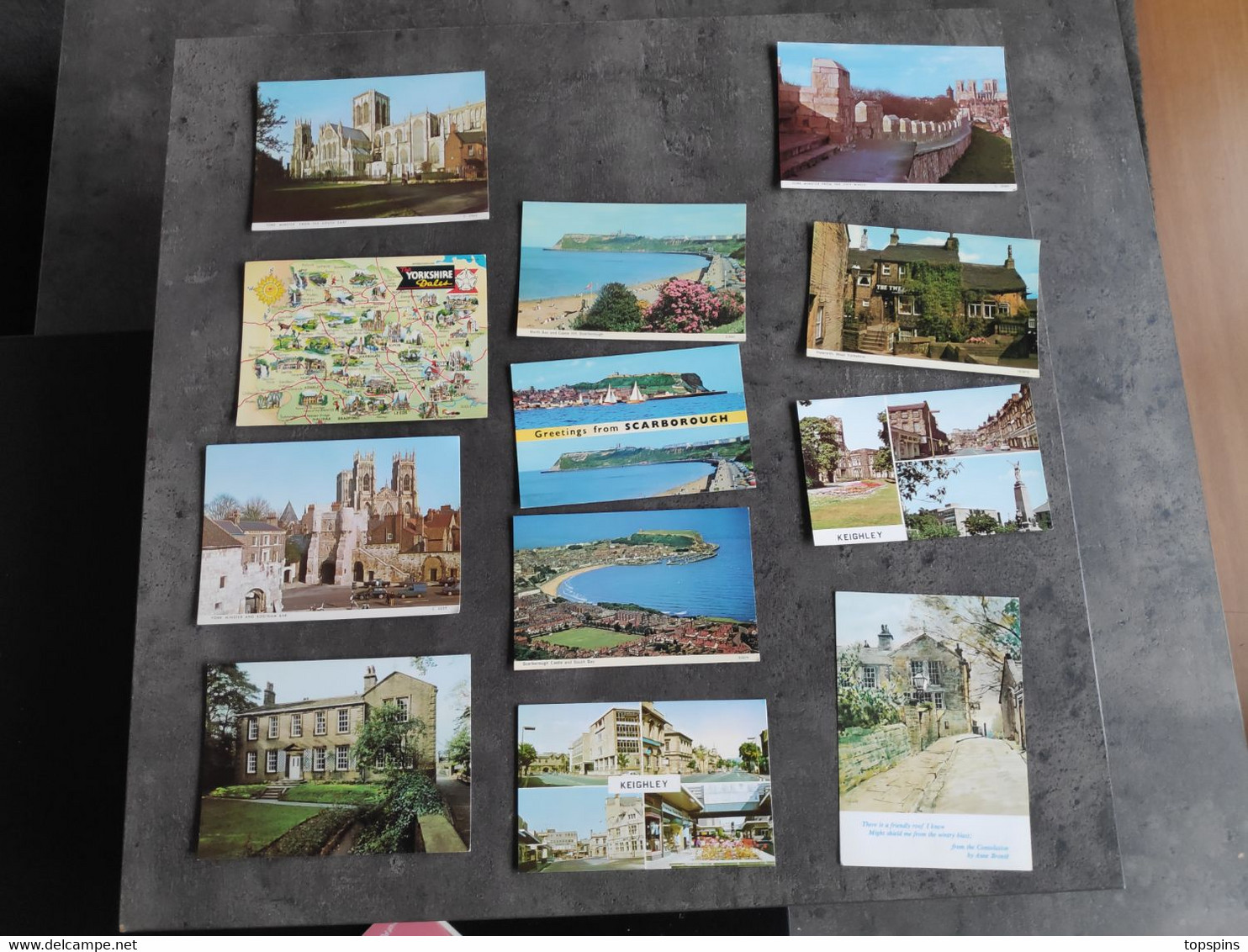 LOT 12 CARTE POSTALE CP POSTCARD ANGLETERRE YORKSHIRE KEIGHLEY SCARBOROUGH HAWORTH YORK MINSTER ANNEES 70/80 TBE - York