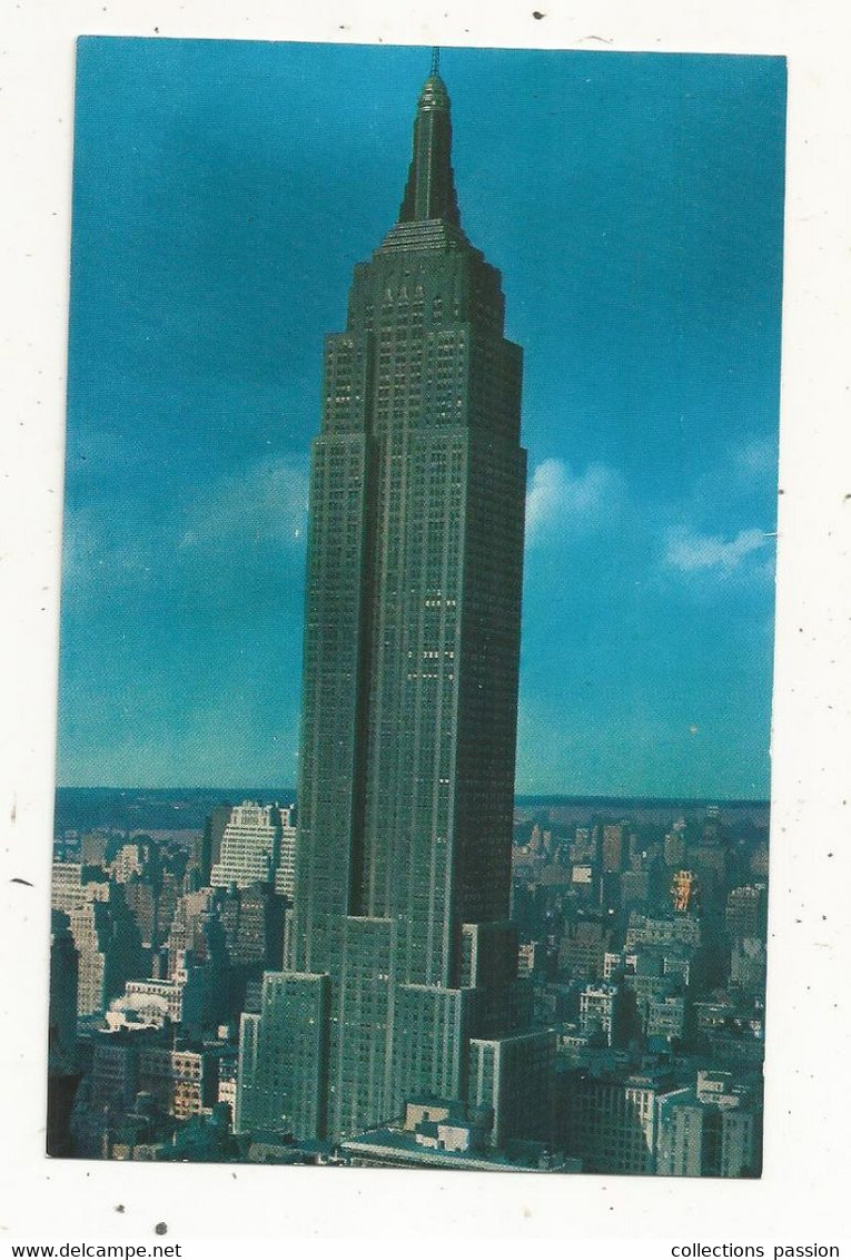 Cp , Etats Unis,  NEW YORK CITY,  EMPIRE STATE BUILDING , écrite - Empire State Building