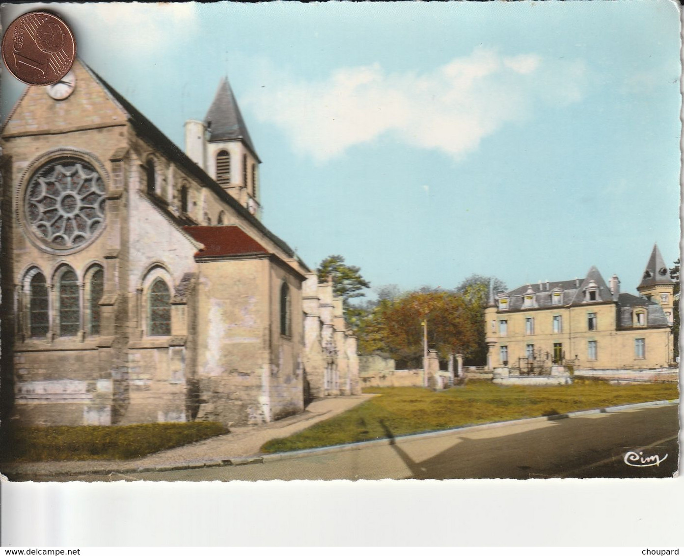 60 - Carte Postale Semi Moderne De  PRECY SUR OISE   Eglise Et Chateau  Les Lierres - Précy-sur-Oise