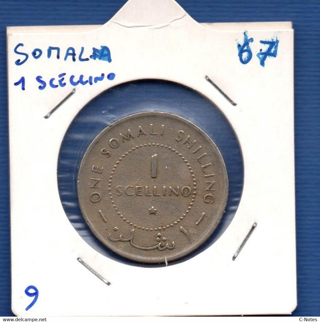 SOMALIA - 1 Scellino 1967 - See Photos - Km 9 - Somalie