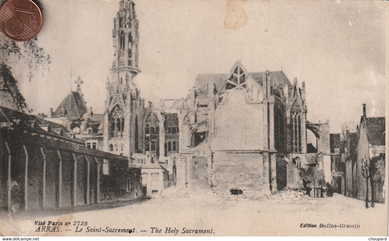 62 - Carte Postale Ancienne D'ARRAS  Le Saint Sacrement - Arras