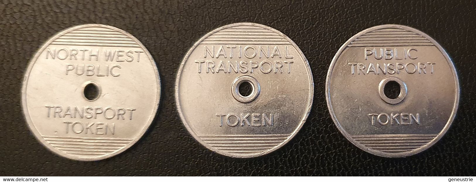 Série De 3 Jetons De Nécessité Britanniques De Métro, Bus - Années 70 "National Transport Tokens" Tickets De Métro, Bus - Monétaires/De Nécessité