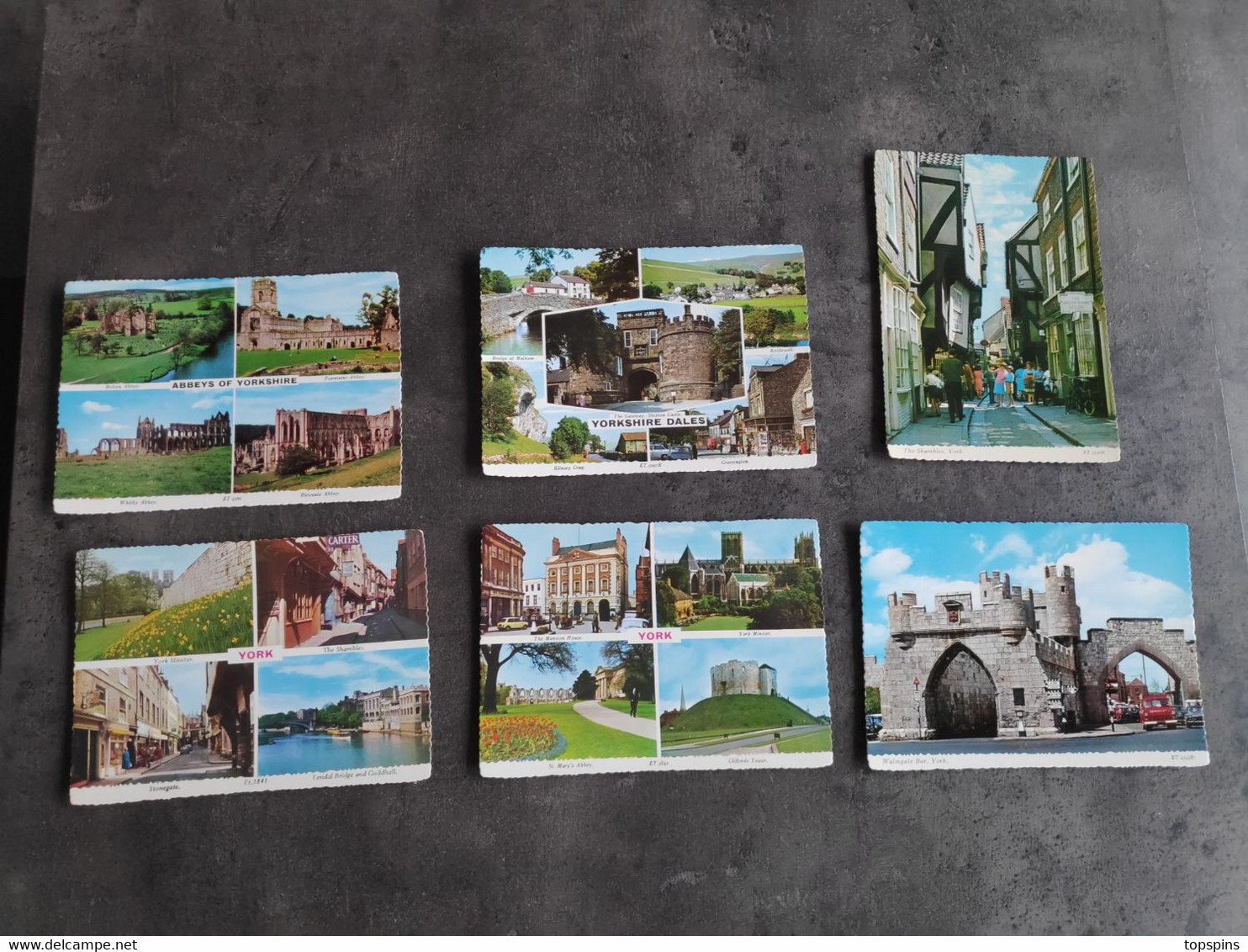 BAMFORTH HOLMFIRTH LOT 6 CARTE POSTALE CP POSTCARD ANGLETERRE YORKSHIRE YORK ABBEY ANNEES 70/80 TBE - York