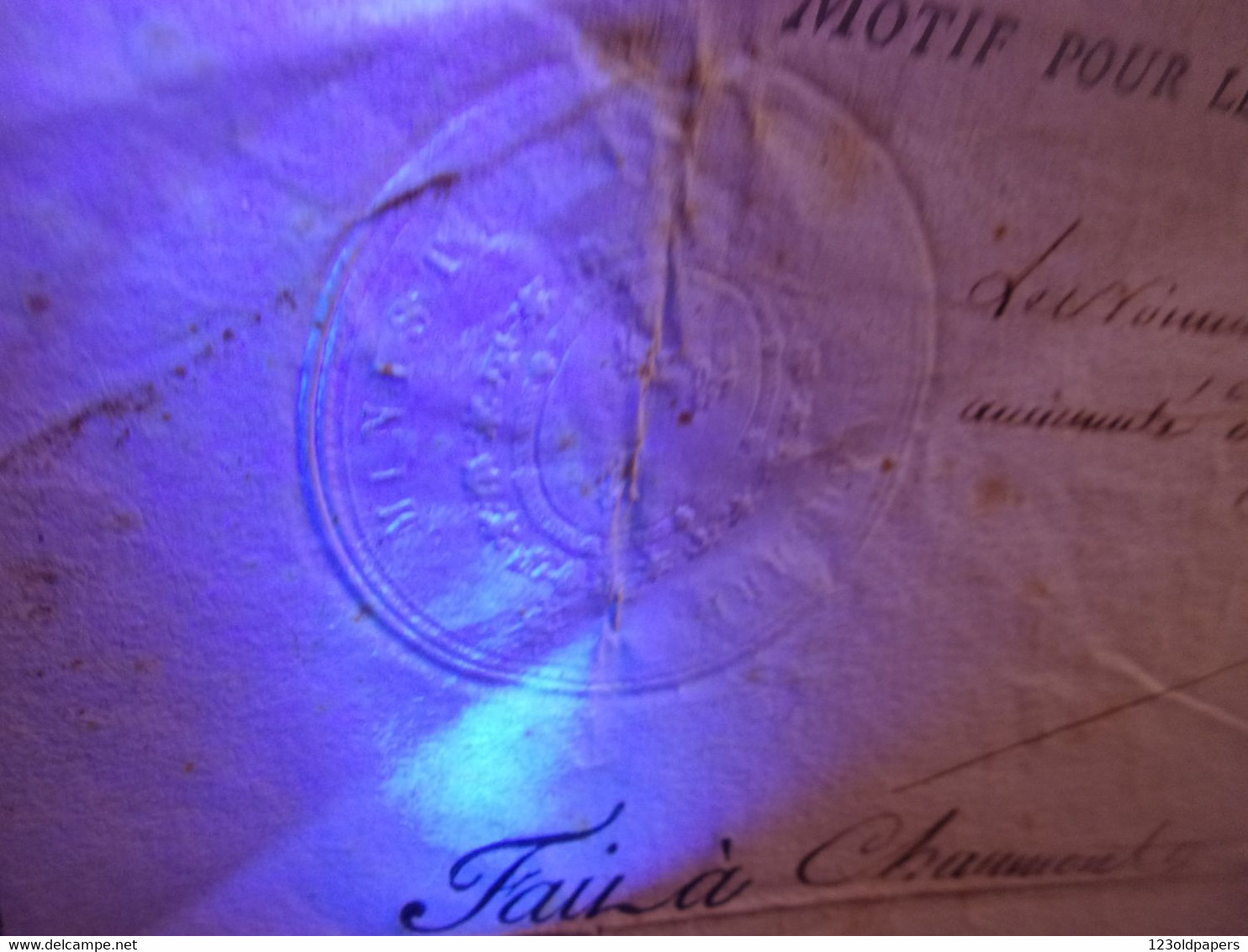 NAPOLEON GARDE IMPERIALE 1817 ROYAUME DE FRANCE CONGE DEFINITIF  FORCEY  2 EME REGIMENT TIRAILLEUR EX JEUNE GARDE - Documentos