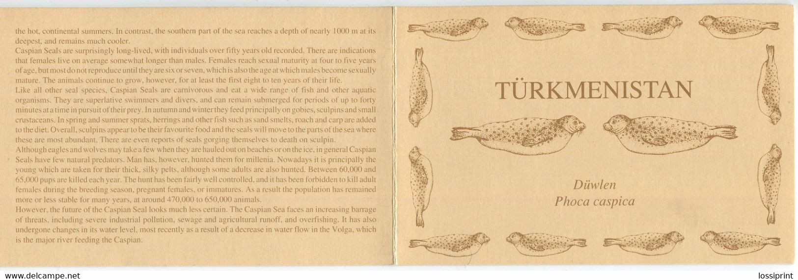 Turkmenistan:Unused Booklet Seals, 1993, MNH - Turkménistan