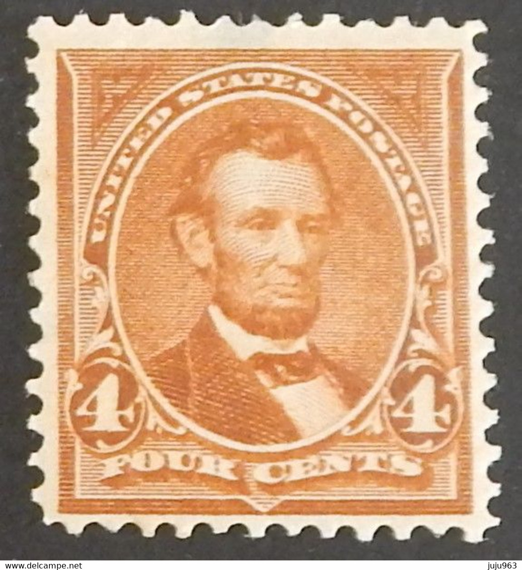 USA YT 100 NEUF* MH "A.LINCOLN" ANNÉE 1894 VOIR 2 SCANS - Unused Stamps