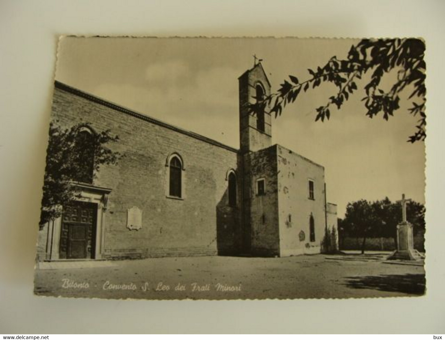 BITONTO CONVENTO S. LEO     VIAGGIATA  COME DA FOTO IMMAGINE LUCIDA - Bitonto