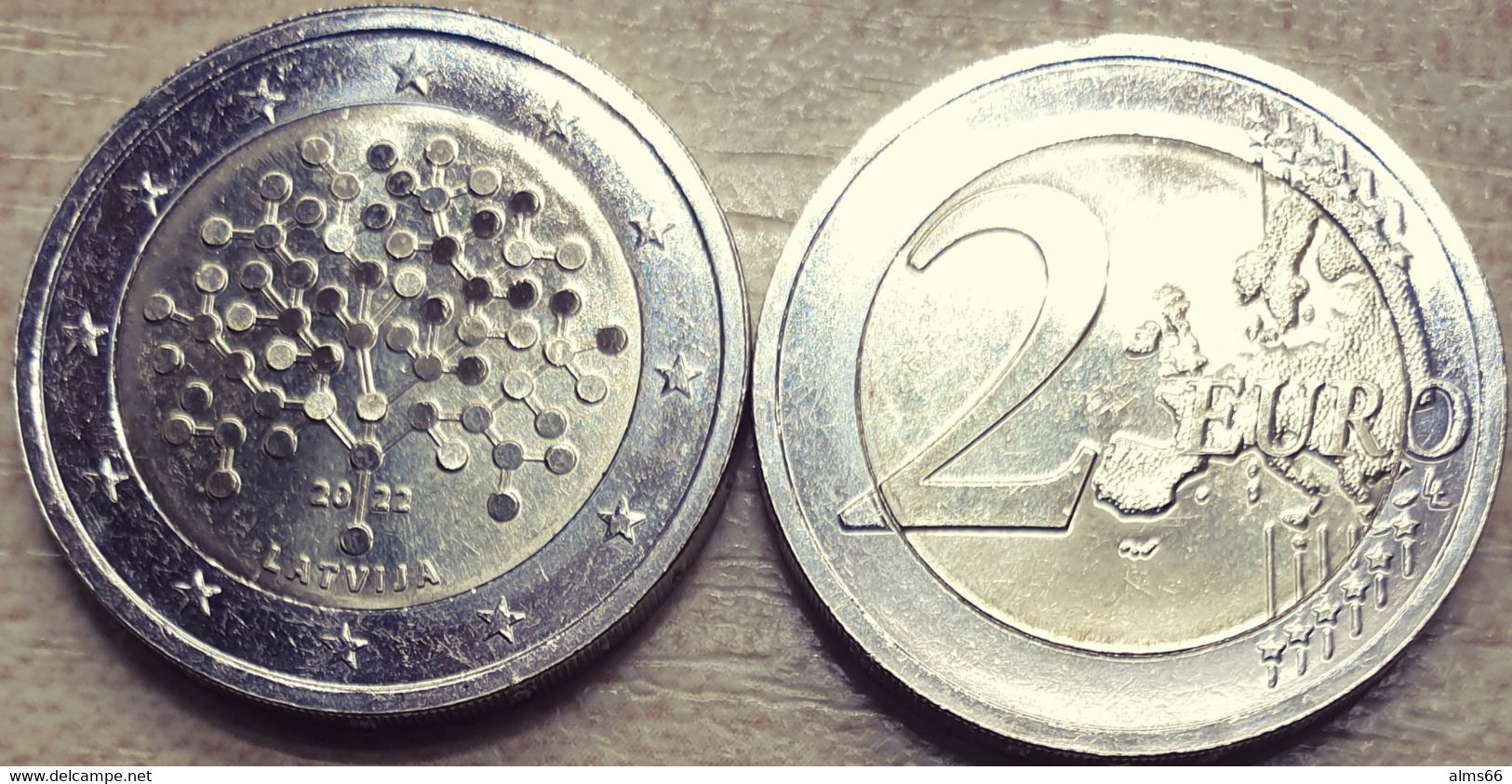 Latvia 2 Euro 2022 UNC < 100 Y. For The Bank Of Latvia > - Lettonie