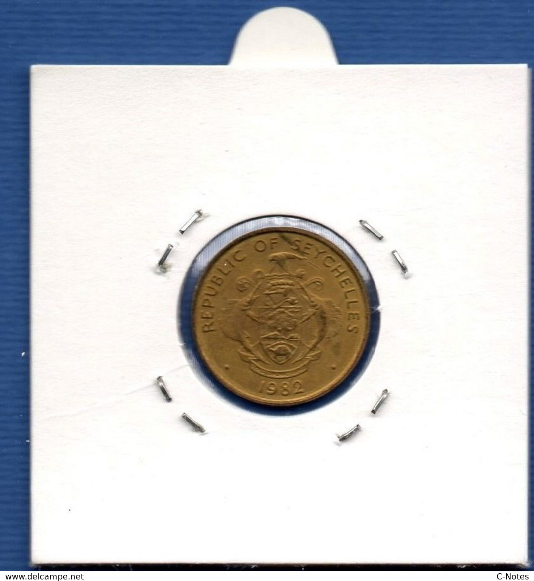 SEYCHELLES - 5 Cents 1982 -  See Photos - Km 47 - Seychelles