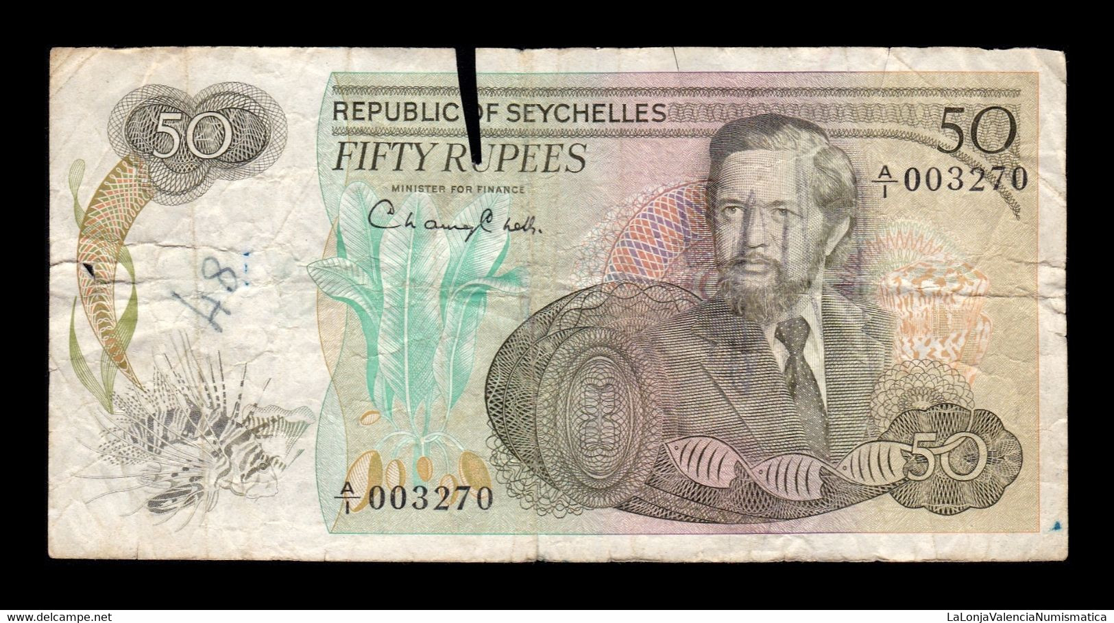 Seychelles 50 Rupees ND (1977) Pick 21 Rc/Bc P/F - Seychellen