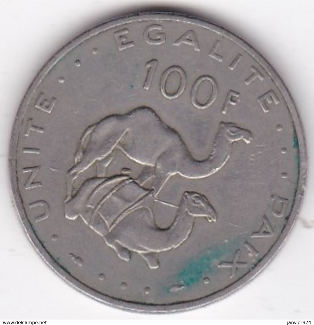 République De Djibouti 100 Francs 1977, En Cupronickel, KM# 26 - Dschibuti