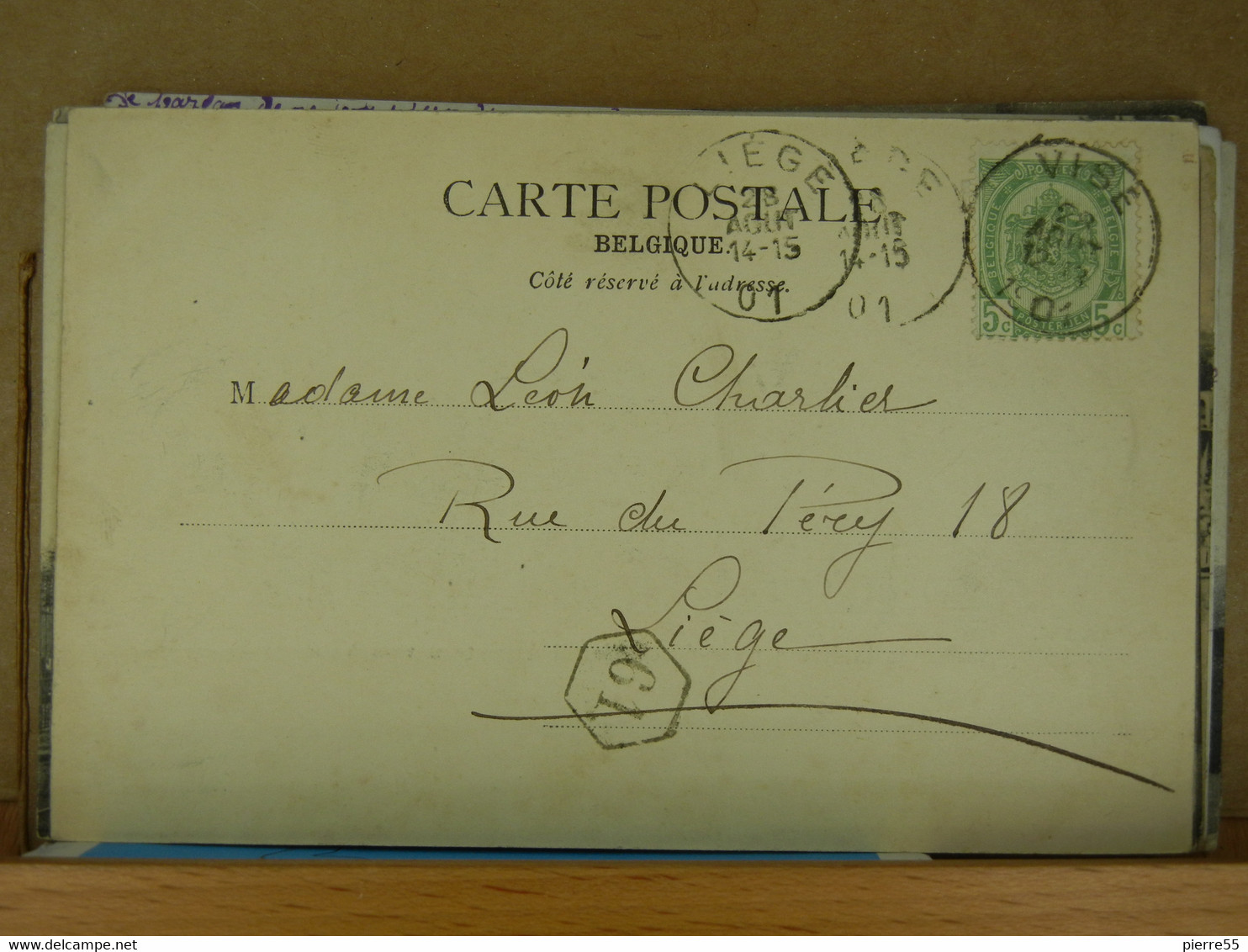 VISE - VALLEE DE LA MEUSE PRISE DU CHÂTEAU D'ARGENTEAU VERS VISE- OBLIT VISE 1901 TBE - Wezet