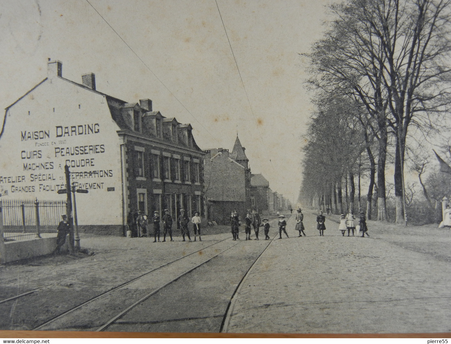 FLERON GRAND'ROUTE - ANIMEE + PUB - OBLIT 1909 BE - Fléron