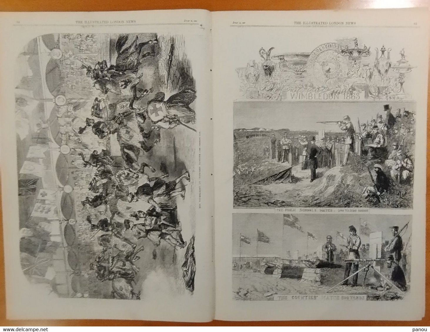 THE ILLUSTRATED LONDON NEWS 1213. JULY 18, 1863. MELBOURNE AUSTRALIA CREMORNE GARDENS WIMBLEDON NEW ZEALAND ​​​​​​​MALTA - Autres & Non Classés