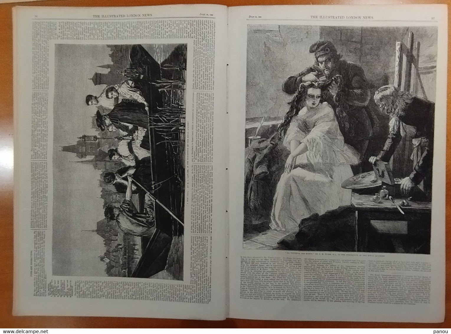 THE ILLUSTRATED LONDON NEWS 1214. JULY 25, 1863. RIFLE ASSOCIATION. BUCKINGHAMSHIRE. ​​​​​​​ROYAL ACADEMY - Andere & Zonder Classificatie