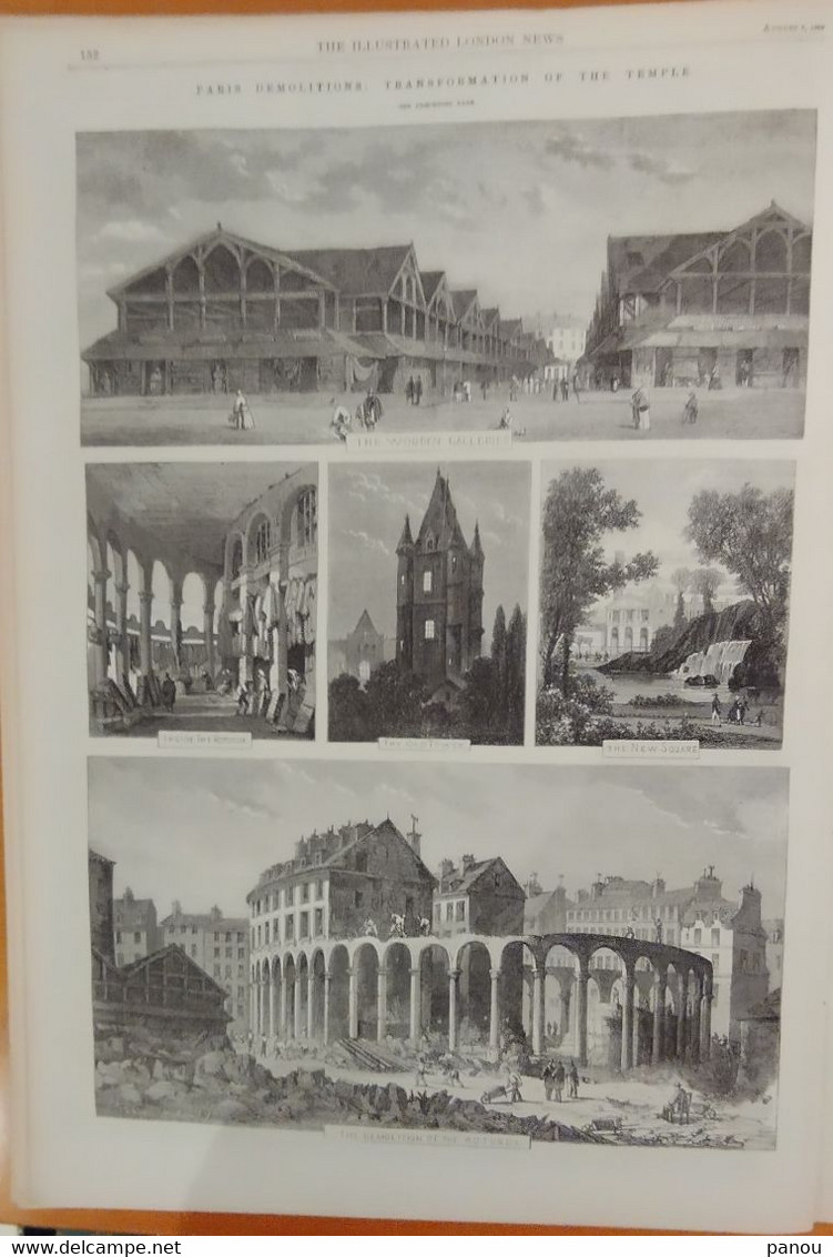 THE ILLUSTRATED LONDON NEWS 1216. AUGUST 8, 1863. USA CIVIL WAR. LEOPOLD BRUSSELS BRUXELLES. QUEENSLAND AUSTRALIA. PARIS