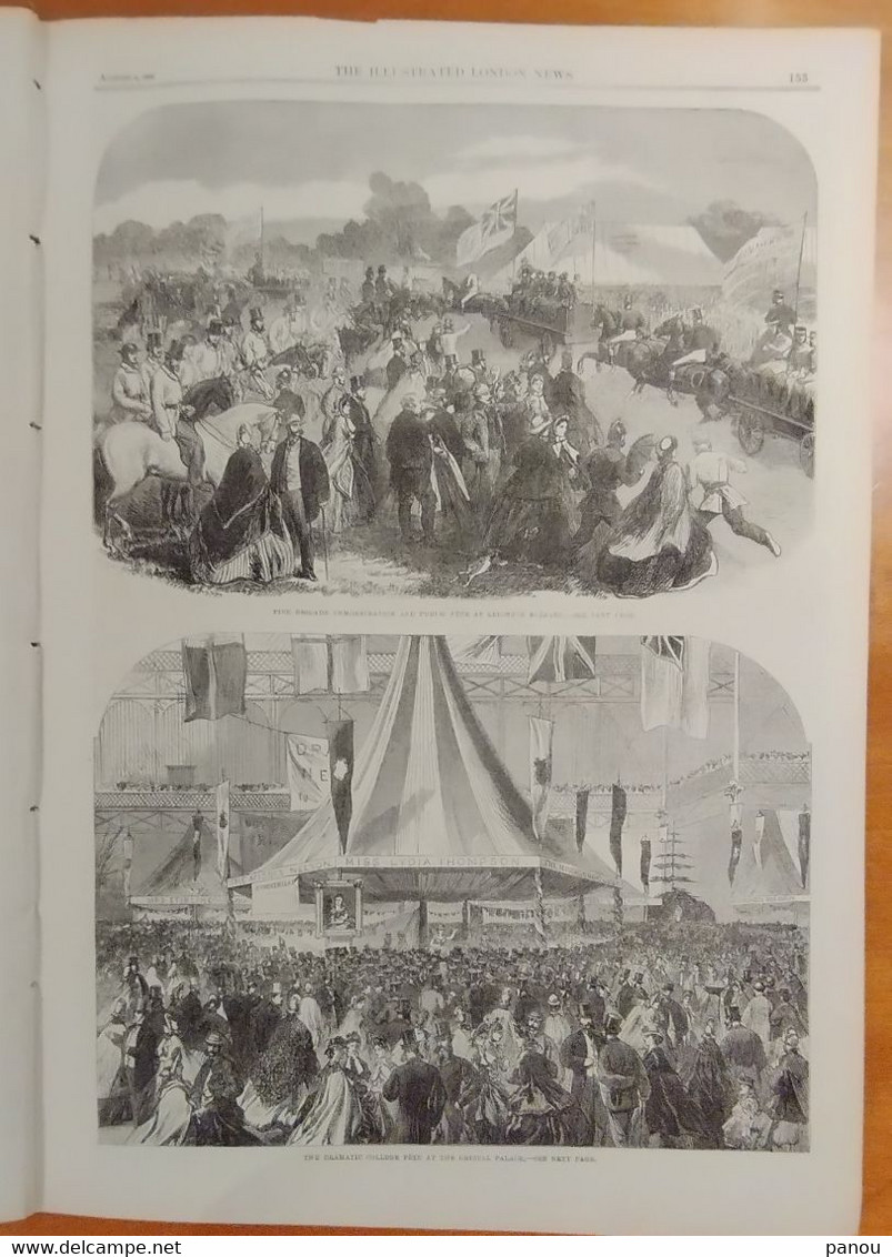 THE ILLUSTRATED LONDON NEWS 1216. AUGUST 8, 1863. USA CIVIL WAR. LEOPOLD BRUSSELS BRUXELLES. QUEENSLAND AUSTRALIA. PARIS