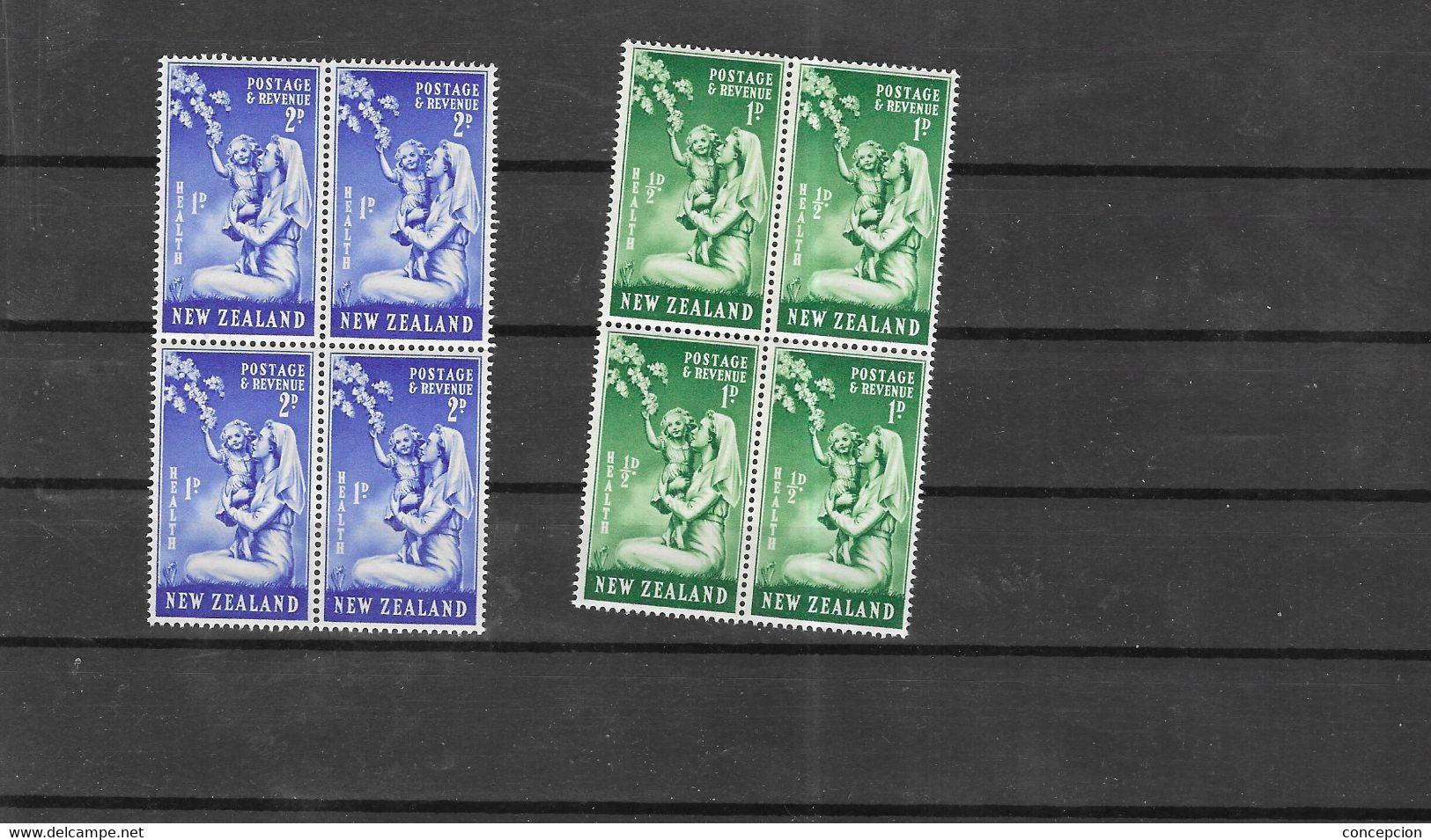 NUEVA ZELANDA Nº 303 Al 304 Bloque De Cuatro - Unused Stamps