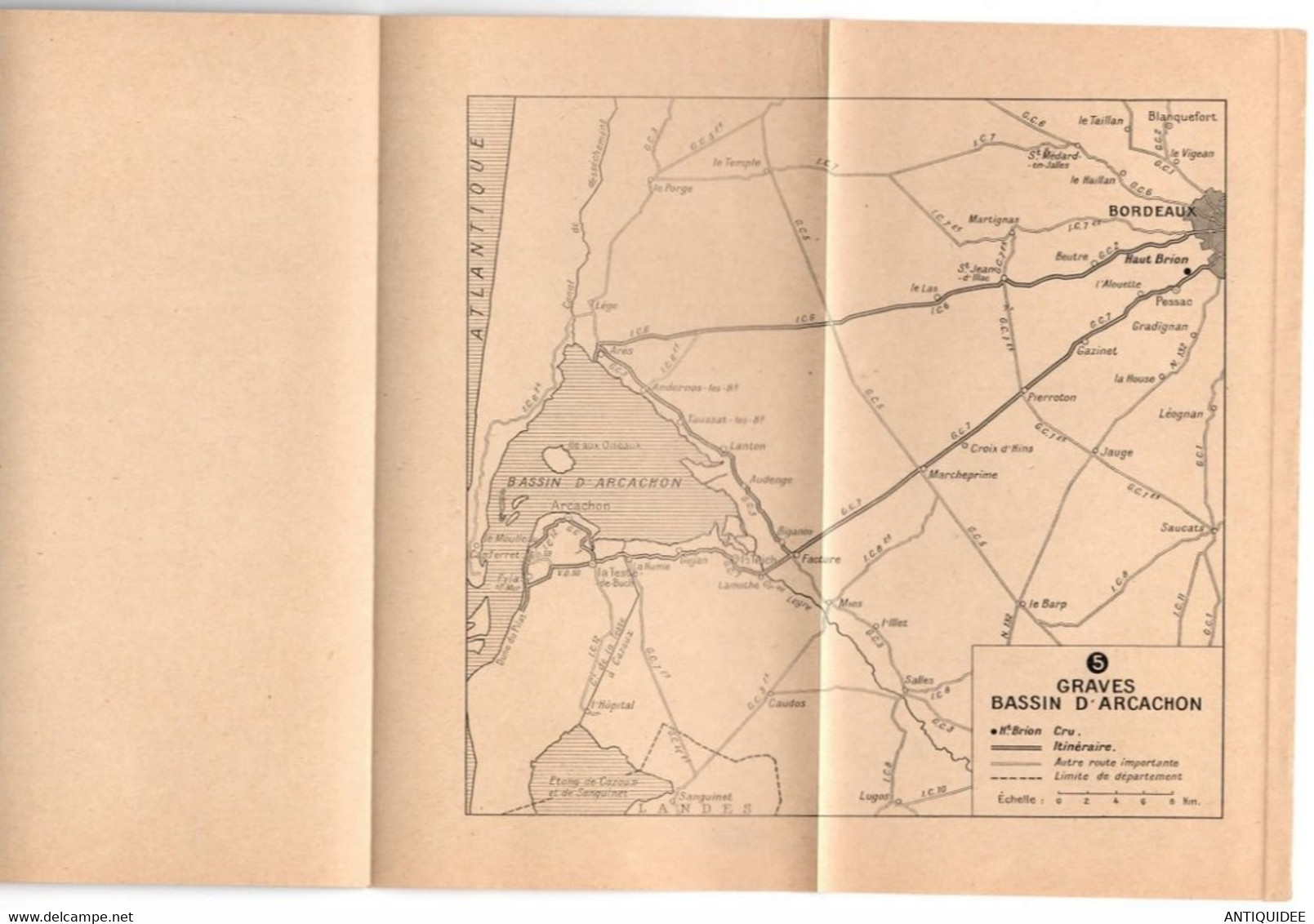 BORDELAIS - Cinq Itinéraires Routiers - TOURING CLUB DE FRANCE -  L. CHAMINADE - - Cartes Routières