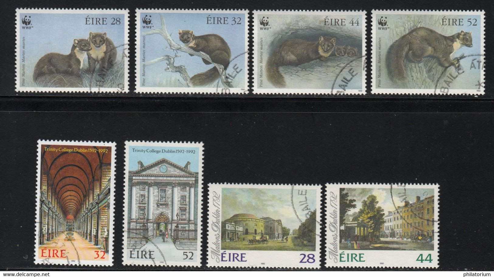Eire, Irlande O; Yv 801, 802, 803, 804, 805, 806, 807, 808; - Used Stamps