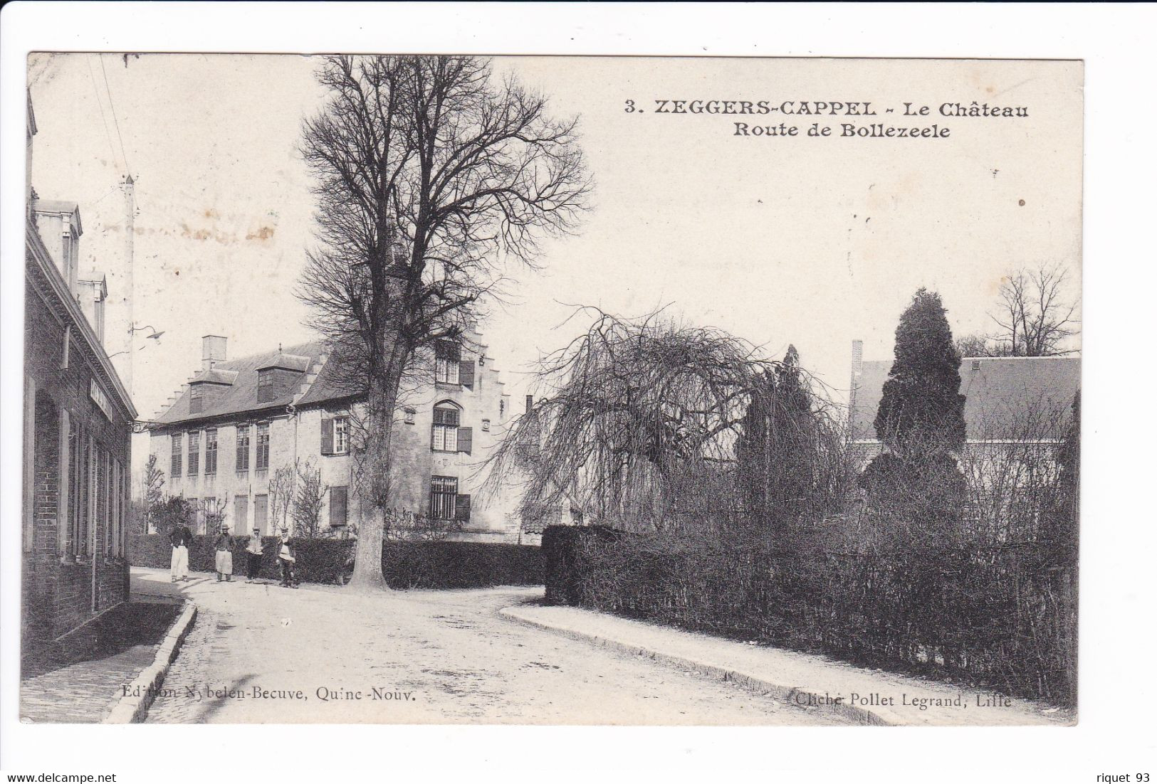 3 - ZEGGERS-CAPPEL - (Zegerscappel)  Le Château. Route De Bollezeele - Autres & Non Classés