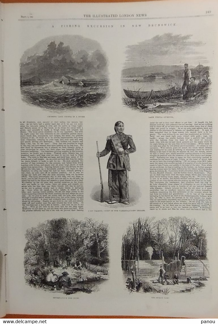 THE ILLUSTRATED LONDON NEWS 1220. SEPTEMBER 5, 1863 CONSTANTINOPLE MAGADASCAR FRANKFORT FRANKFURT FALMOUTH KASHMIR INDIA