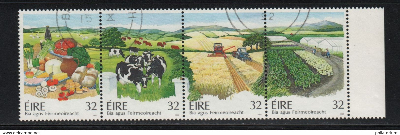 Eire, Irlande O; Yv 809, 810, 811, 812; Agriculture; - Used Stamps