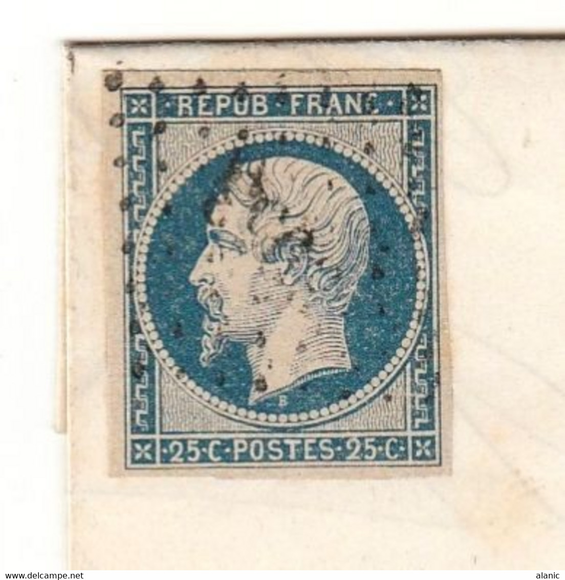 LSC  N°10 BE  St Etienne Pour Paris11/01/1854 Cote 80€ Utilisation Tardive - 1852 Louis-Napoléon