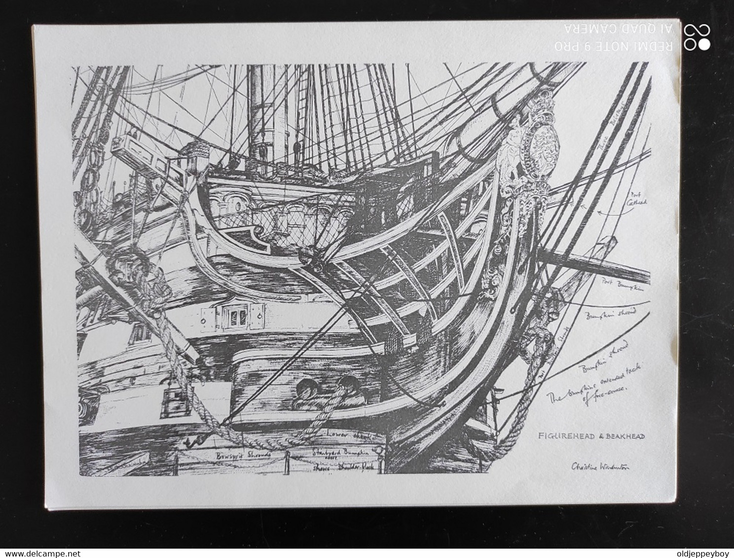 12 DRAWINGS OF PARTS OF LORD NELSON'S FAMOUS FLAGSHIP H.M.S VICTORY - Andere Plannen