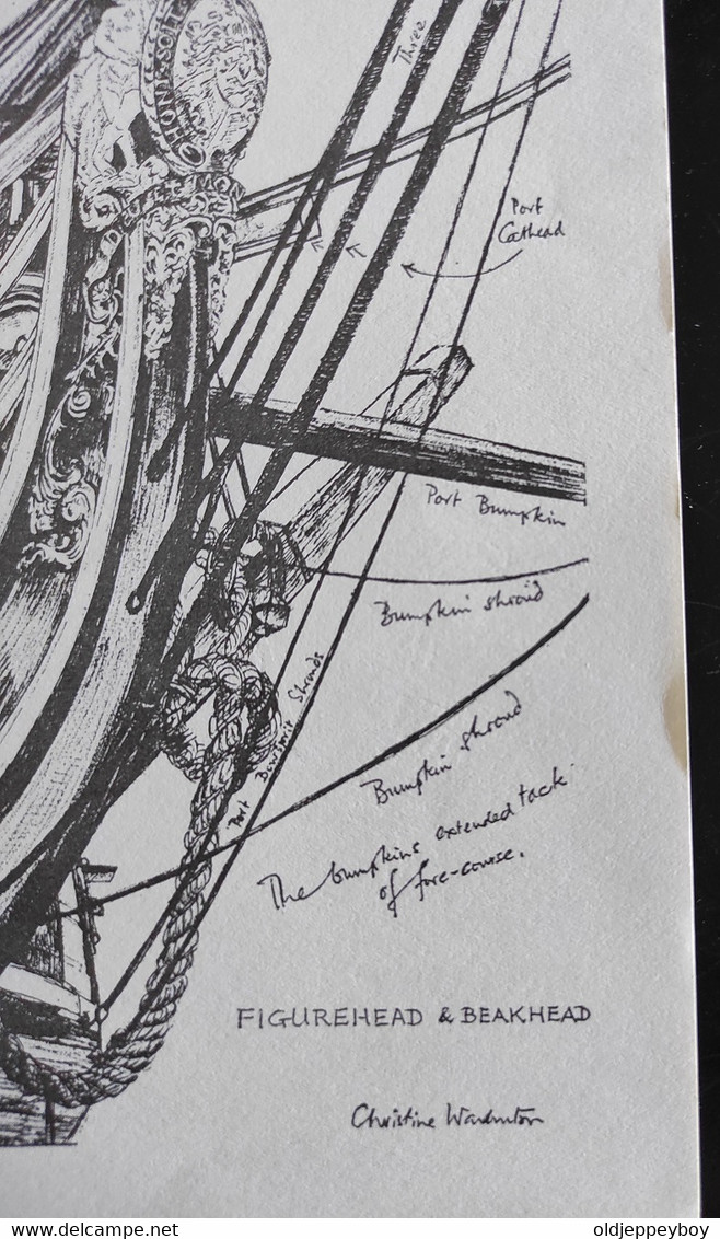 12 DRAWINGS OF PARTS OF LORD NELSON'S FAMOUS FLAGSHIP H.M.S VICTORY - Autres Plans