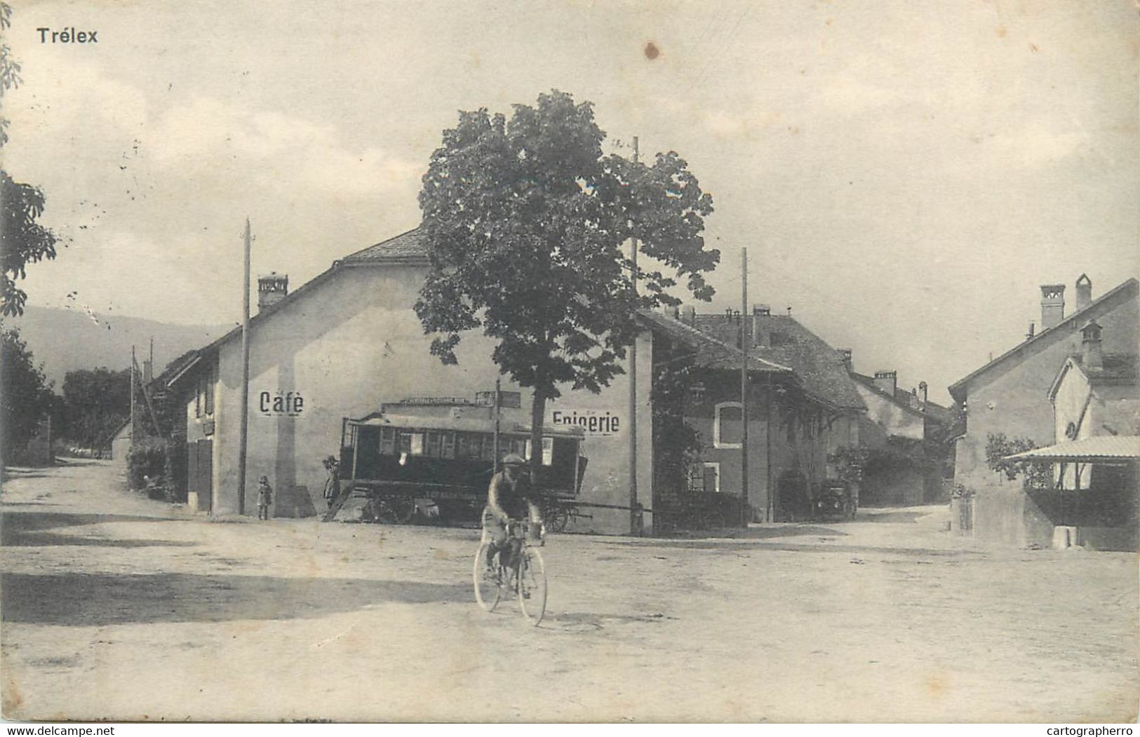 Postcard Switzerland Trelex Bicycle 1918 - Trélex