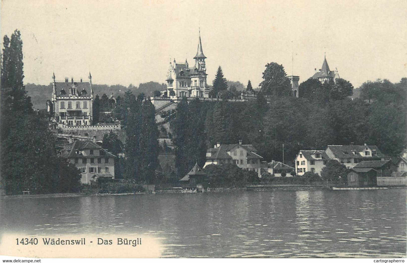 Postcard Switzerland 1915 Wadenswil Das Burgli - Wädenswil