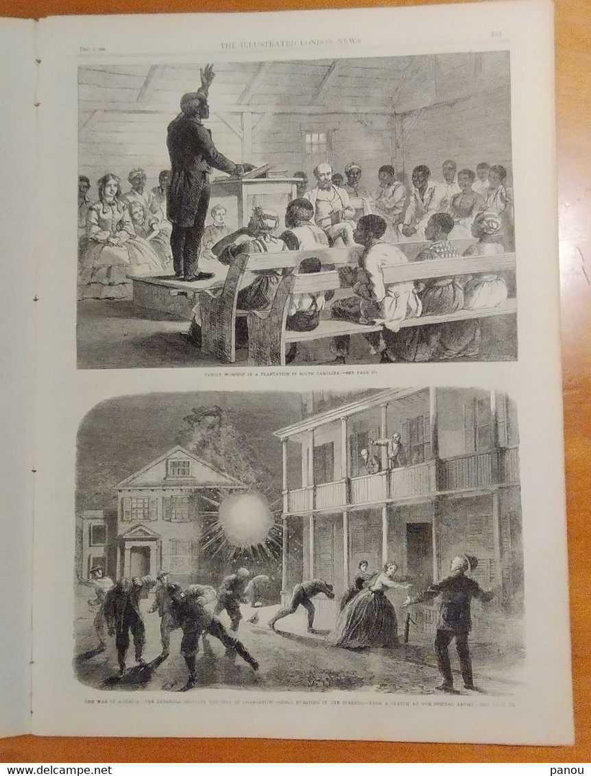 THE ILLUSTRATED LONDON NEWS 1234. DECEMBER 5, 1863. CIVIL WAR USA. GREECE ATHENS. MOOLTAN INDIA. AUSTRALIA. NEW ZEALAND - Autres & Non Classés