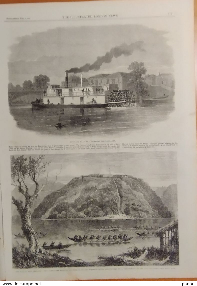 THE ILLUSTRATED LONDON NEWS 1234. DECEMBER 5, 1863. CIVIL WAR USA. GREECE ATHENS. MOOLTAN INDIA. AUSTRALIA. NEW ZEALAND