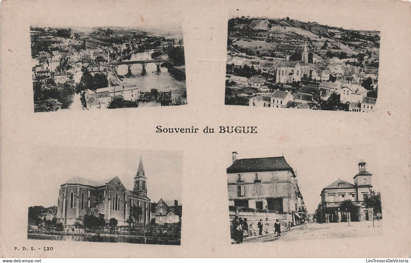 CPA Souvenir Du Bugue - Carte Multivues - - Greetings From...