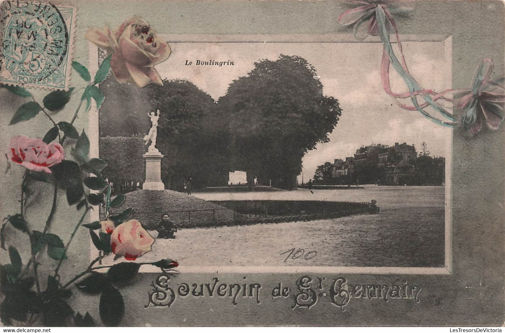 CPA Souvenir De Saint Germain - Le Boulingrin - Fantaisie - Greetings From...