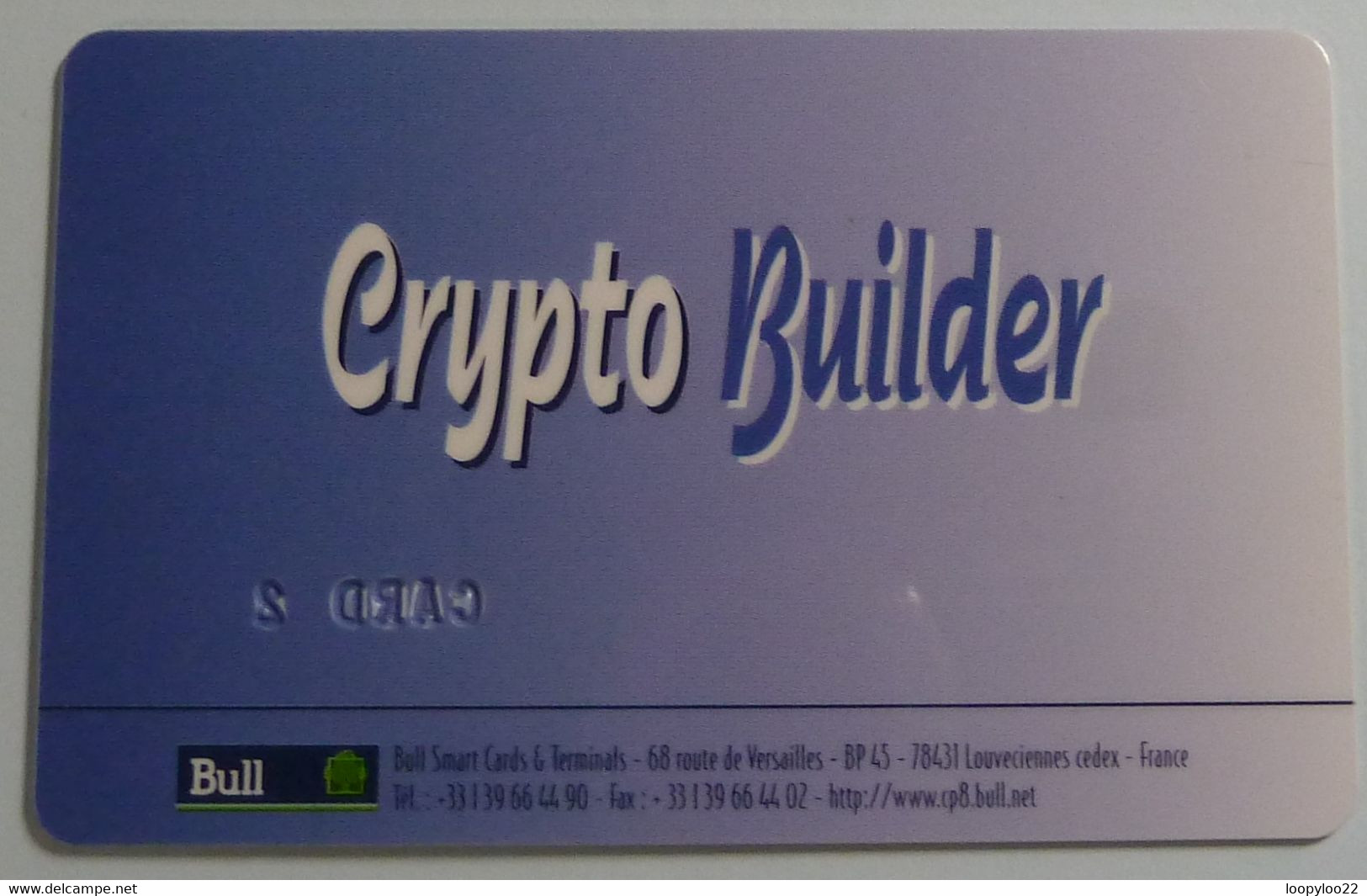 FRANCE - Bull Chip - Smartcard Demo - Crypto Builder - Number 2 - Used - Internes