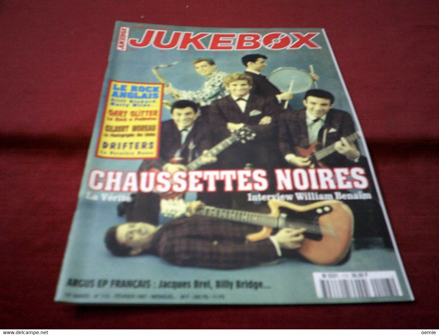 JUKEBOX   EDDY MITCHELL  AVEC LES CHAUSSETTES NOIRES  N° 113 FRVRIER 1997 - Musique
