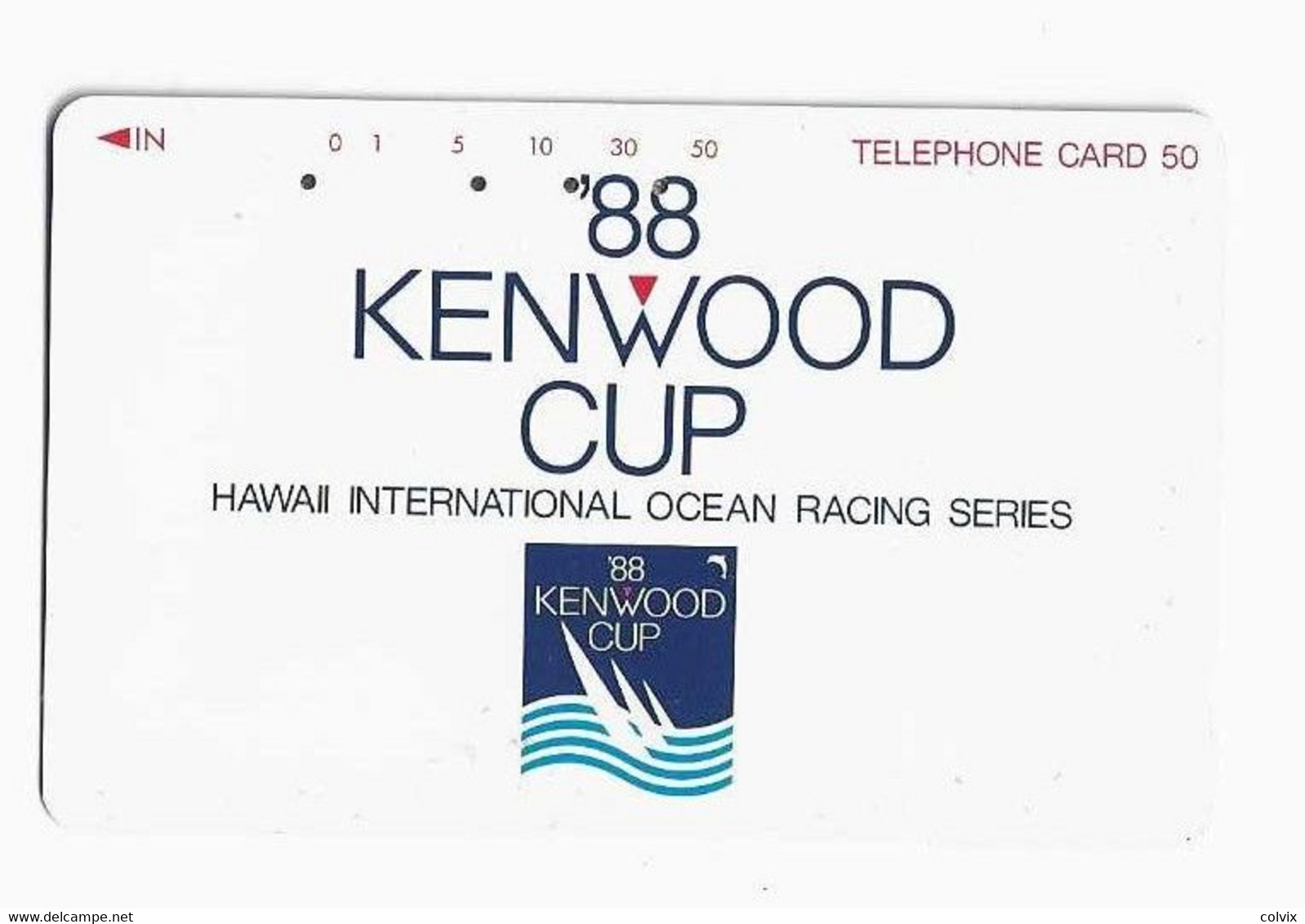 HAWAII   Télécarte JAPON KENWOOD CUP 1988 - Hawaii