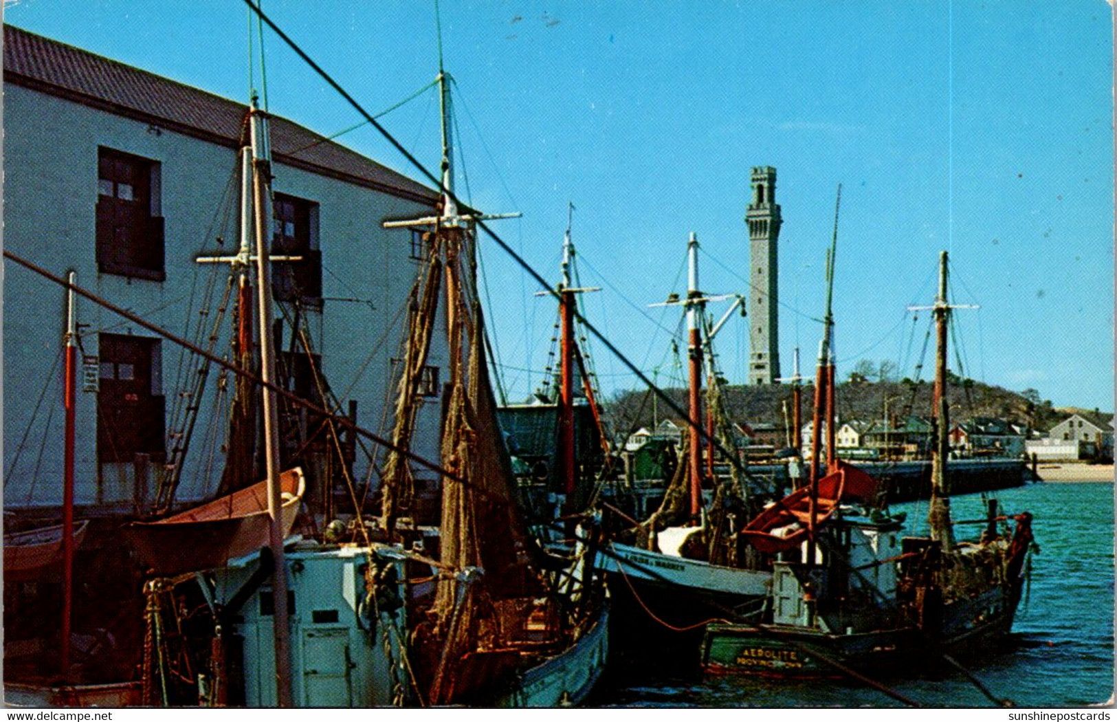 Massachusetts Cape Cod Provincetown Fishing Boats At Town Pier - Cape Cod