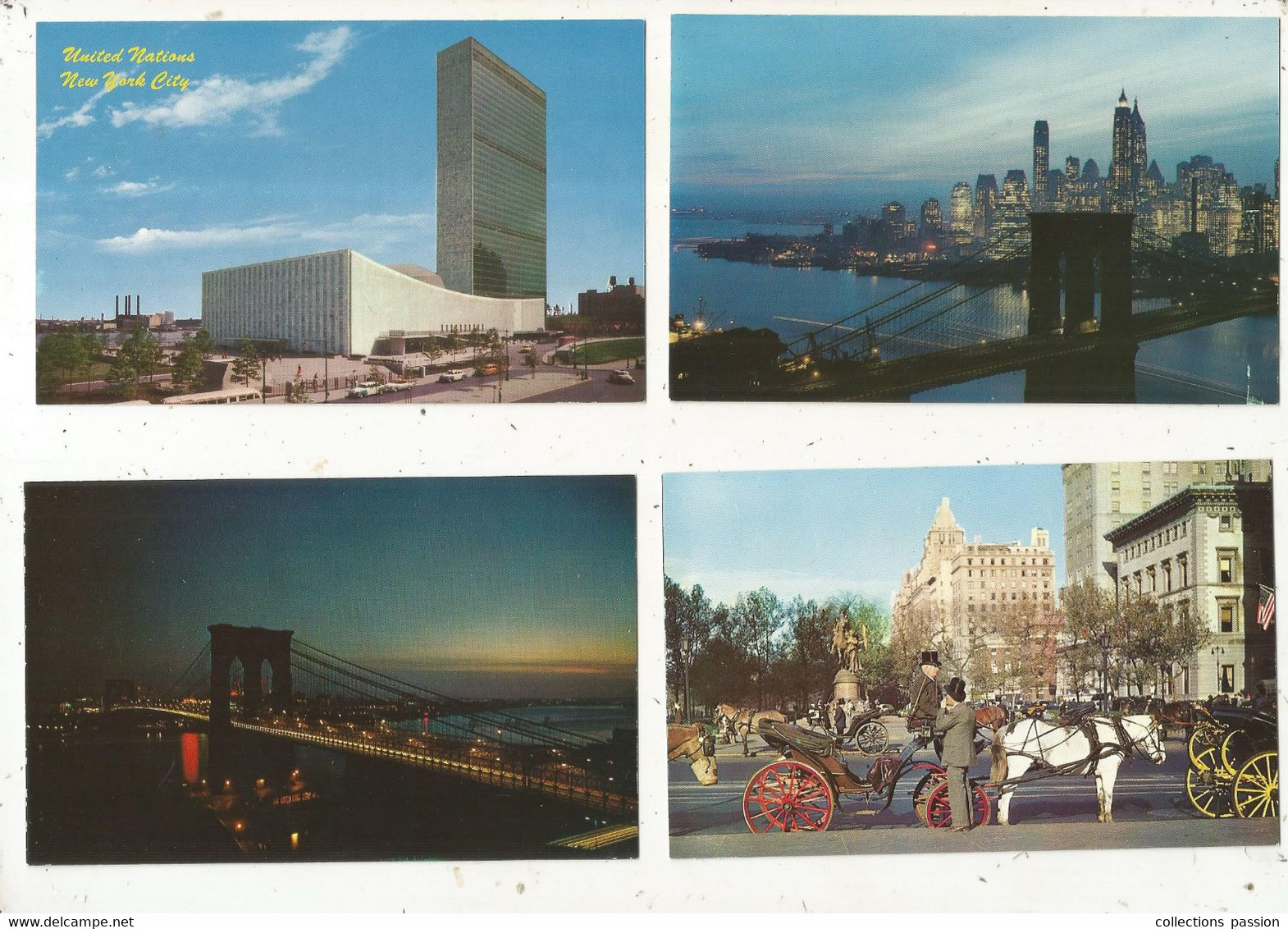 Cp, ETATS UNIS, NEW YORK CITY, écrites , 3 Scans,  LOT DE 10 CARTES POSTALES - Colecciones & Lotes