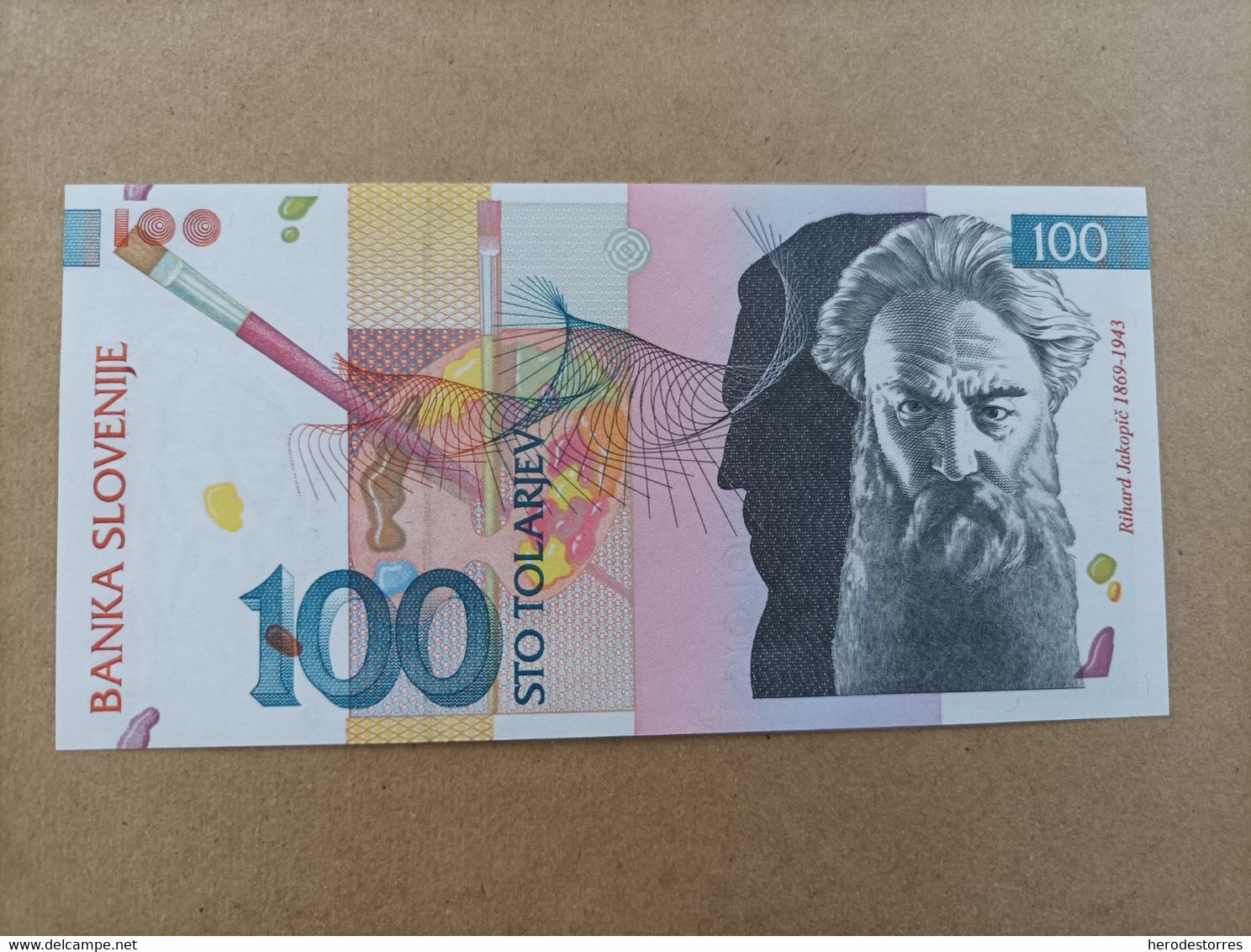 Billete De Eslovenia De 100 Tolarjev, Año 2003, UNC - Slovénie