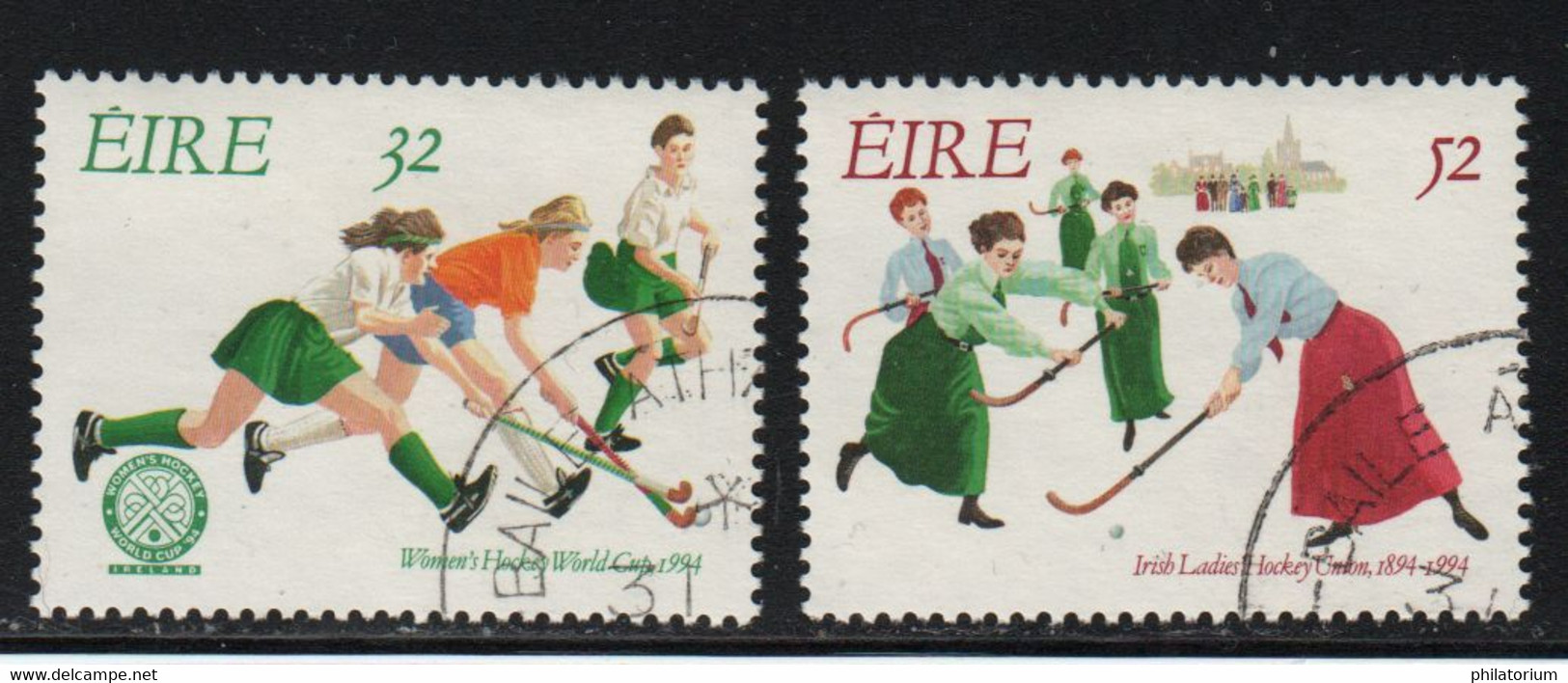 Eire, Irlande O; Yv 862, 863; Hockey; - Used Stamps