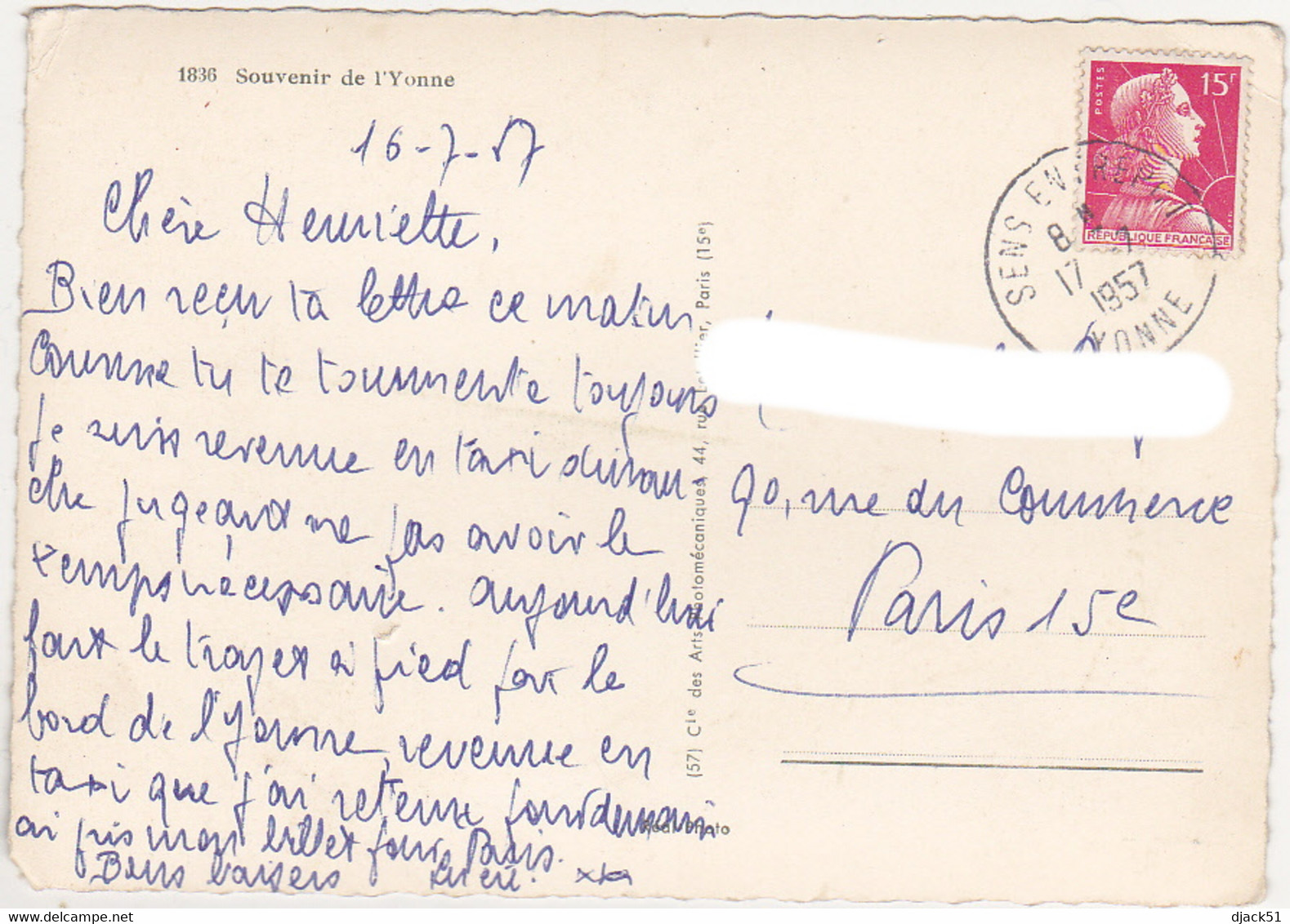 89 - Souvenir De L'Yonne  - 1957 / Multi-vues - Souvenir De...