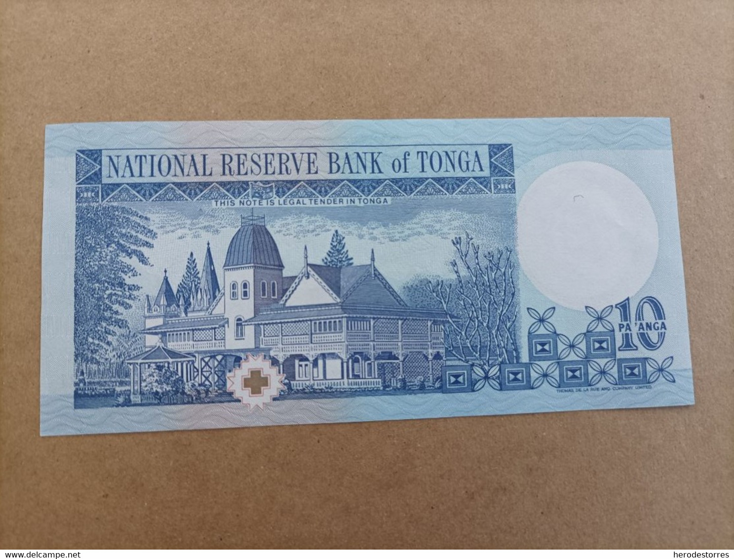 Billete De TONGA De 10 PAANGA, Año 1995, UNC - Tonga