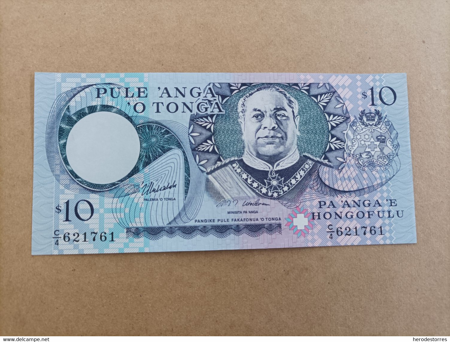 Billete De TONGA De 10 PAANGA, Año 1995, UNC - Tonga